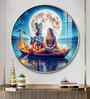 Journey Of Radha Krishna Love Acrylic Round Wall Art