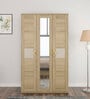 Jovana 3 Door Wardrobe In Santano Oak Colour With Drawer & Full Length Mirror