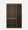 Jovana 3 Door Wardrobe In Santano Oak Colour With Drawer & Full Length Mirror