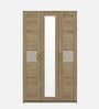 Jovana 3 Door Wardrobe In Santano Oak Colour With Drawer & Full Length Mirror