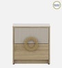 Jovana Bedside Table In Santano Oak & Bamboo Flute Colour In Melamine Finish
