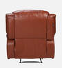 Joy Half Leather 1 Seater Motorized Recliner In Chestnut Tan Colour
