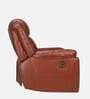 Joy Half Leather 1 Seater Motorized Recliner In Chestnut Tan Colour