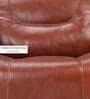 Joy Half Leather 1 Seater Motorized Recliner In Chestnut Tan Colour