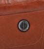 Joy Half Leather 1 Seater Motorized Recliner In Chestnut Tan Colour