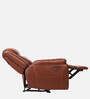 Joy Half Leather 1 Seater Motorized Recliner In Chestnut Tan Colour