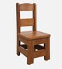 Joy&Me Solid Wood Kids Study Chair in Brown Colour, (Set of 4)