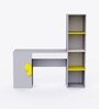 Joy Ride Study Table In Silver Gray Colour
