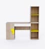 Joy Ride Study Table In White & Oak Colour