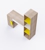 Joy Ride Study Table In White & Oak Colour
