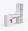 Joy Ride Study Table In White & Pink Colour