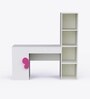 Joy Ride Study Table In White & Pink Colour