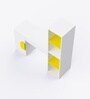 Joy Ride Study Table In Yellow & White Colour