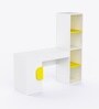 Joy Ride Study Table In Yellow & White Colour