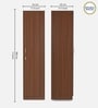 Joyce 1 Door Wardrobe in Classic Walnut Finish