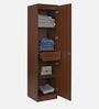 Joyce 1 Door Wardrobe in Classic Walnut Finish