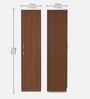 Joyce 1 Door Wardrobe in Classic Walnut Finish