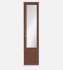Joyce 1 Door Wardrobe With Mirror in Classic Walnut Finish