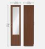 Joyce 1 Door Wardrobe With Mirror in Classic Walnut Finish