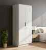 Joyce 2 Door Wardrobe In Frosty White Finish