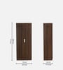 Joyce 2 Door Wardrobe in Walnut Finish