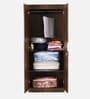 Joyce 2 Door Wardrobe in Walnut Finish