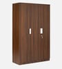 Joyce 3 Door Wardrobe in Classic Walnut Finish