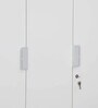 Joyce 3 Door Wardrobe In Frosty White Finish