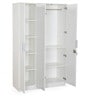 Joyce 3 Door Wardrobe In Frosty White Finish