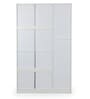 Joyce 3 Door Wardrobe In Frosty White Finish