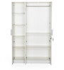Joyce 3 Door Wardrobe In Frosty White Finish