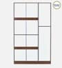 Joyce 3 Door Wardrobe With Mirror & Locker in Classic Walnut Finish
