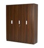 Joyce 4 Door Wardrobe in Classic Walnut Finish