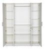 Joyce 4 Door Wardrobe In Frosty White Finish