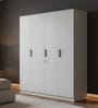Joyce 4 Door Wardrobe In Frosty White Finish