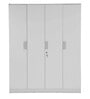 Joyce 4 Door Wardrobe In Frosty White Finish
