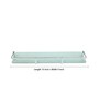 Frosted Glass Bathroom Shelf In Chrome (L: 15, W: 5, H: 0.8 Inches)