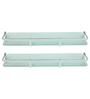 Frosted Glass Bathroom Shelf In Chrome (L: 15, W: 5, H: 0.8 Inches)