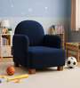 Joyville  Fabric Upholstery Low Back Kids Chair In Blue Colour