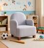 Joyville Fabric Upholstery Low Back Kids Chair In Grey Colour
