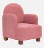 Joyville Fabric Upholstery Low Back Kids Chair In Pink Colour