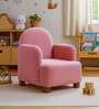 Joyville Fabric Upholstery Low Back Kids Chair In Pink Colour