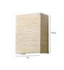 Marsham Paper Flush Mount Wall Light (Natural Finish)