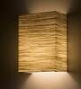Marsham Paper Flush Mount Wall Light (Natural Finish)