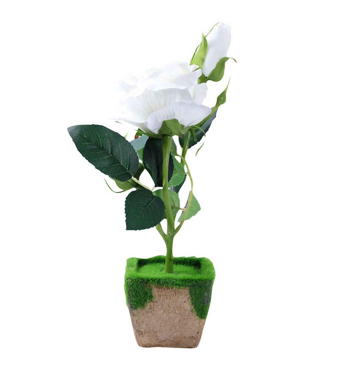Buy Julia White Colour Resin Artificial Flower Pot by A Vintage Affair