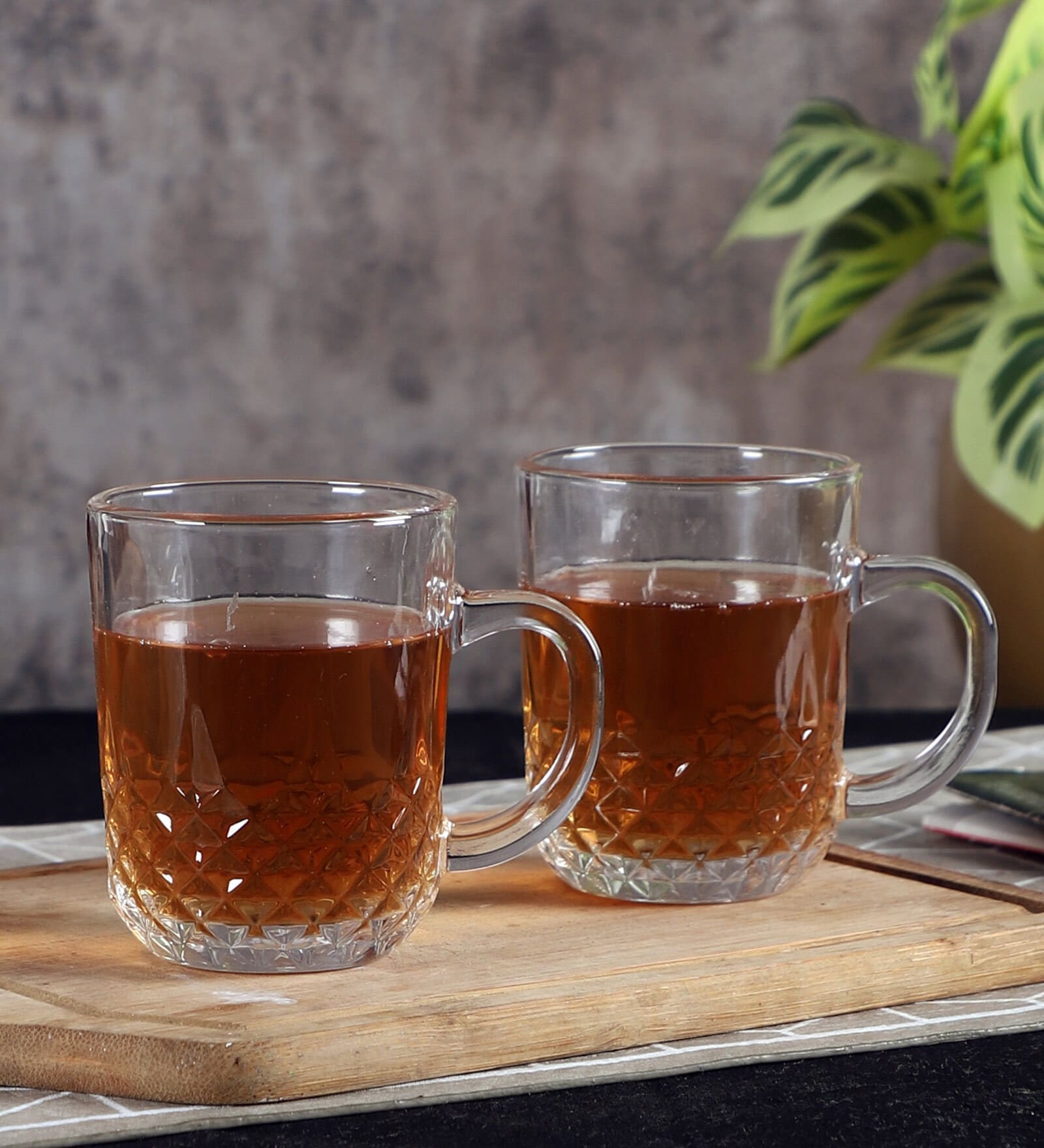 Jucika 220ml Transparent Ceramic (Set of 6) Coffee Mug