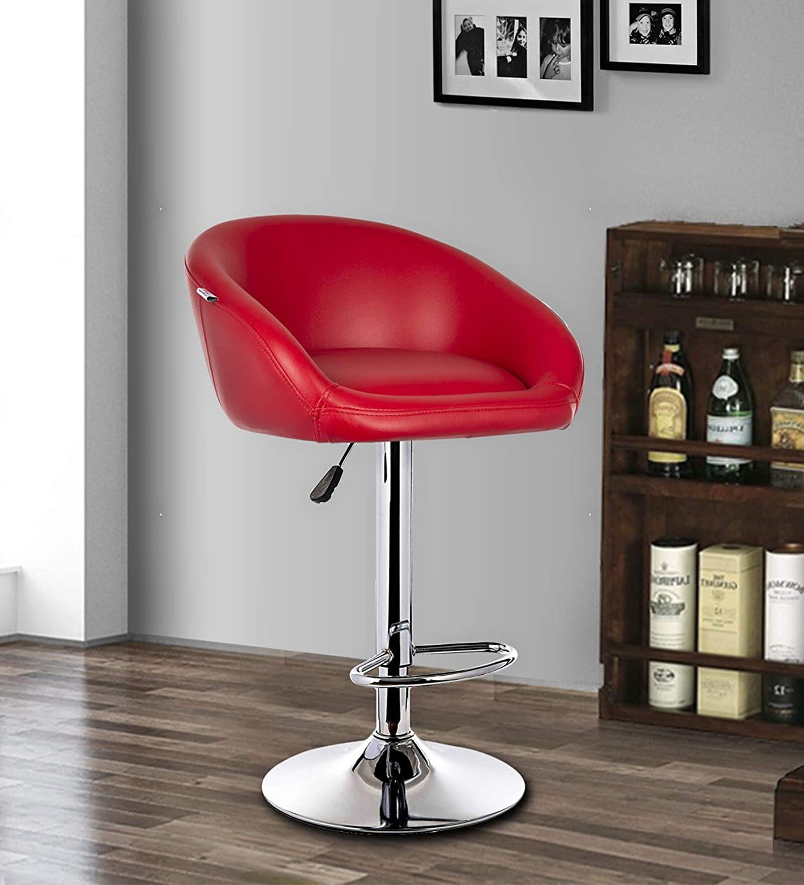 Buy Judith Office Bar Stool Chair In Red Colour at 20% OFF by Mbtc ...