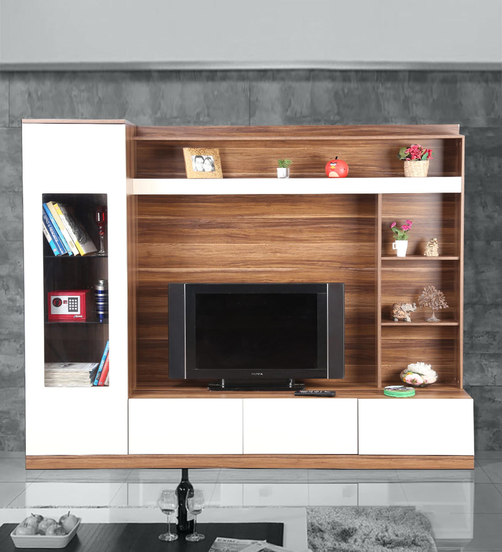 Julian Tv Unit in Apple Wood Finish