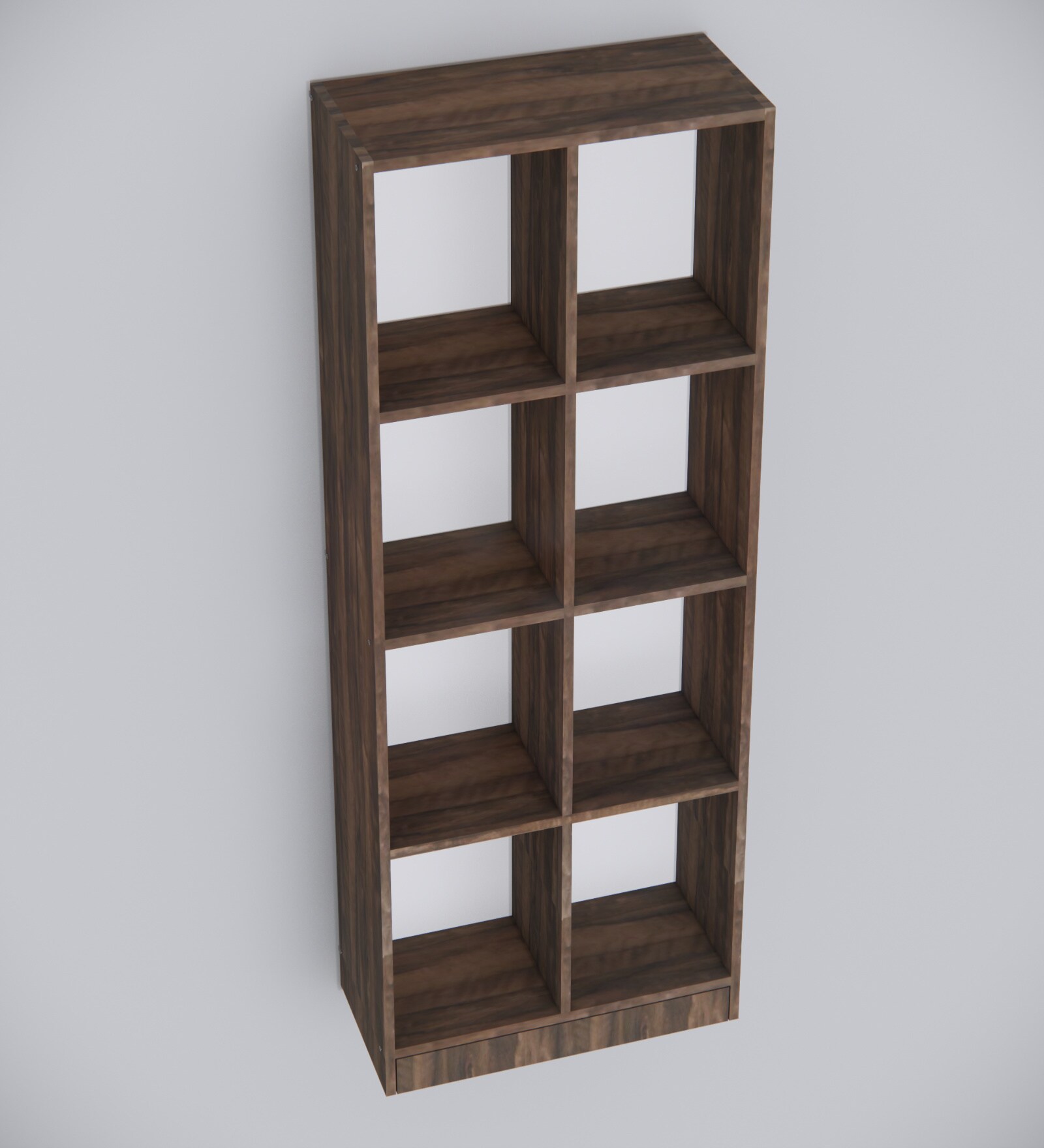 Julius Free Standing Tall units with 5 Open Shelves in Cochwood Brown Finish