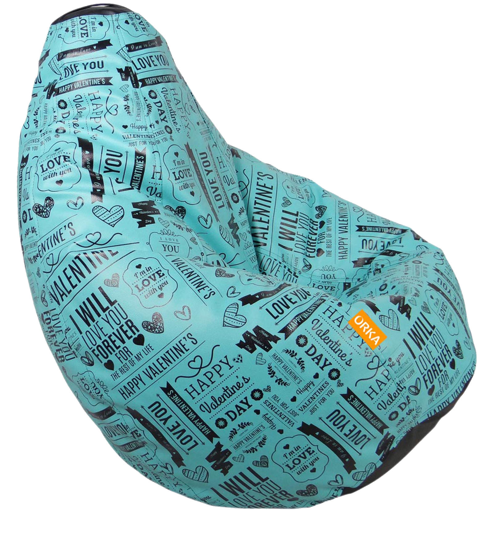 Digital Printed XXXL Bean Bag with Beans in Multicolour Colour